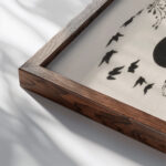 De bron 1883 Johannes Frederik Engelbert ten Klooster close up dark wood mockup