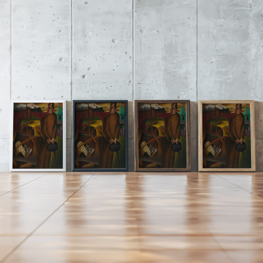 De eeuwige zwerver vagebond 1925 Frits van den Berghe framed posters mockup