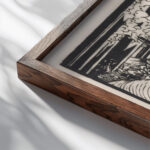 De golf 1919 Johannes Frederik Engelbert ten Klooster close up dark wood mockup