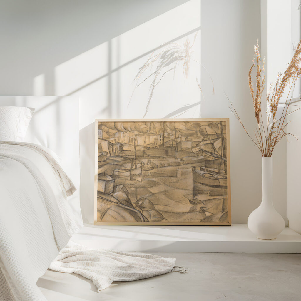 De haven van Mallorca 1914 Leo Gestel 4 mockup