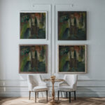 De idioot bij de vijver 1926 Frits van den Berghe framed posters mockup