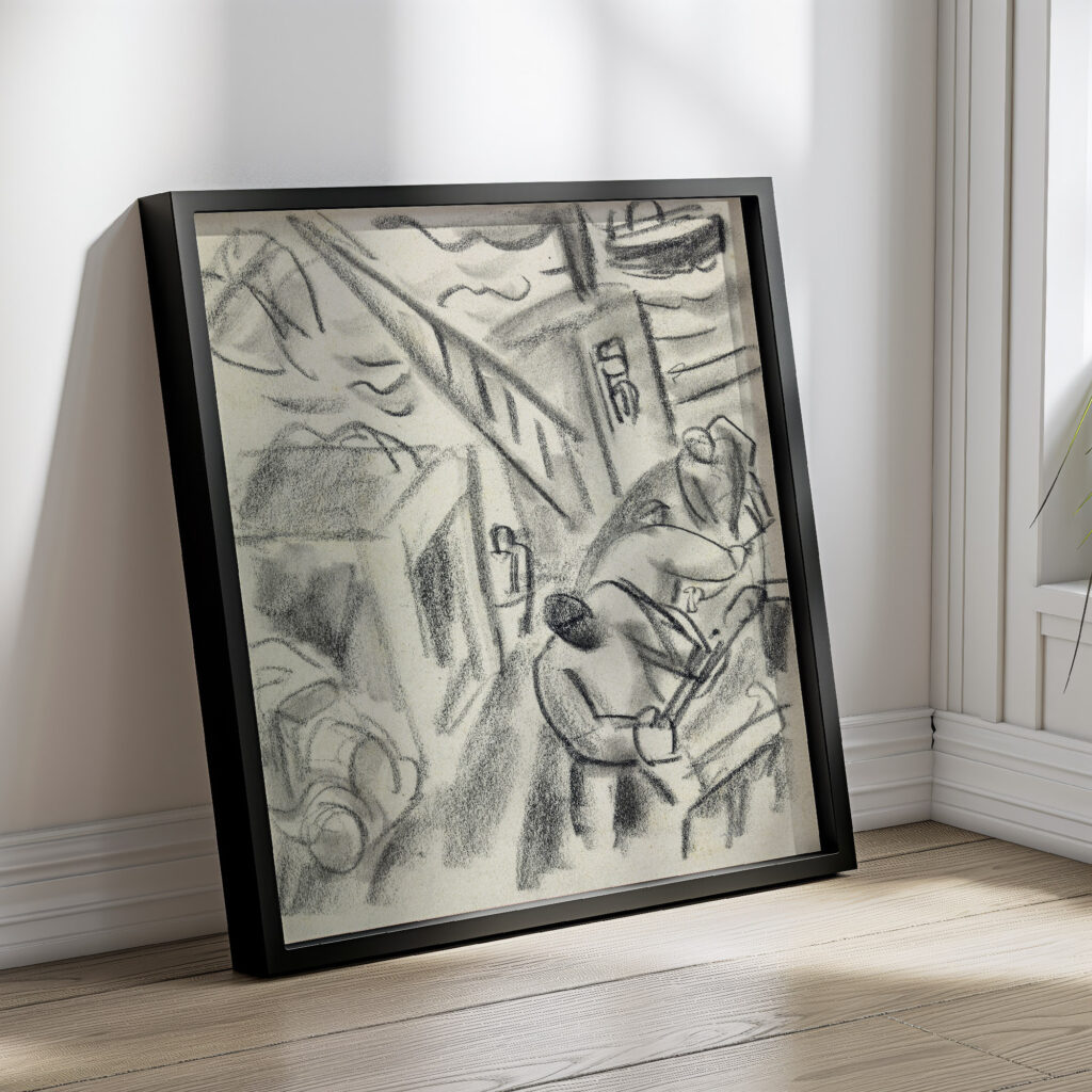 De visvangst op zee 1891 Leo Gestel 4 mockup