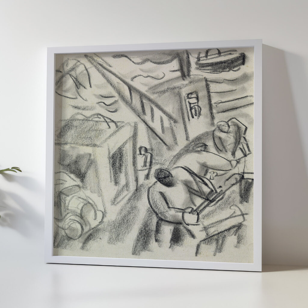 De visvangst op zee 1891 Leo Gestel 5 mockup