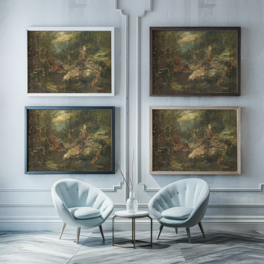 De woudprediker 1880 1905 Jan Zurcher framed posters mockup