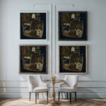 Dead City III City on the Blue River III 1911 Egon Schiele framed posters mockup