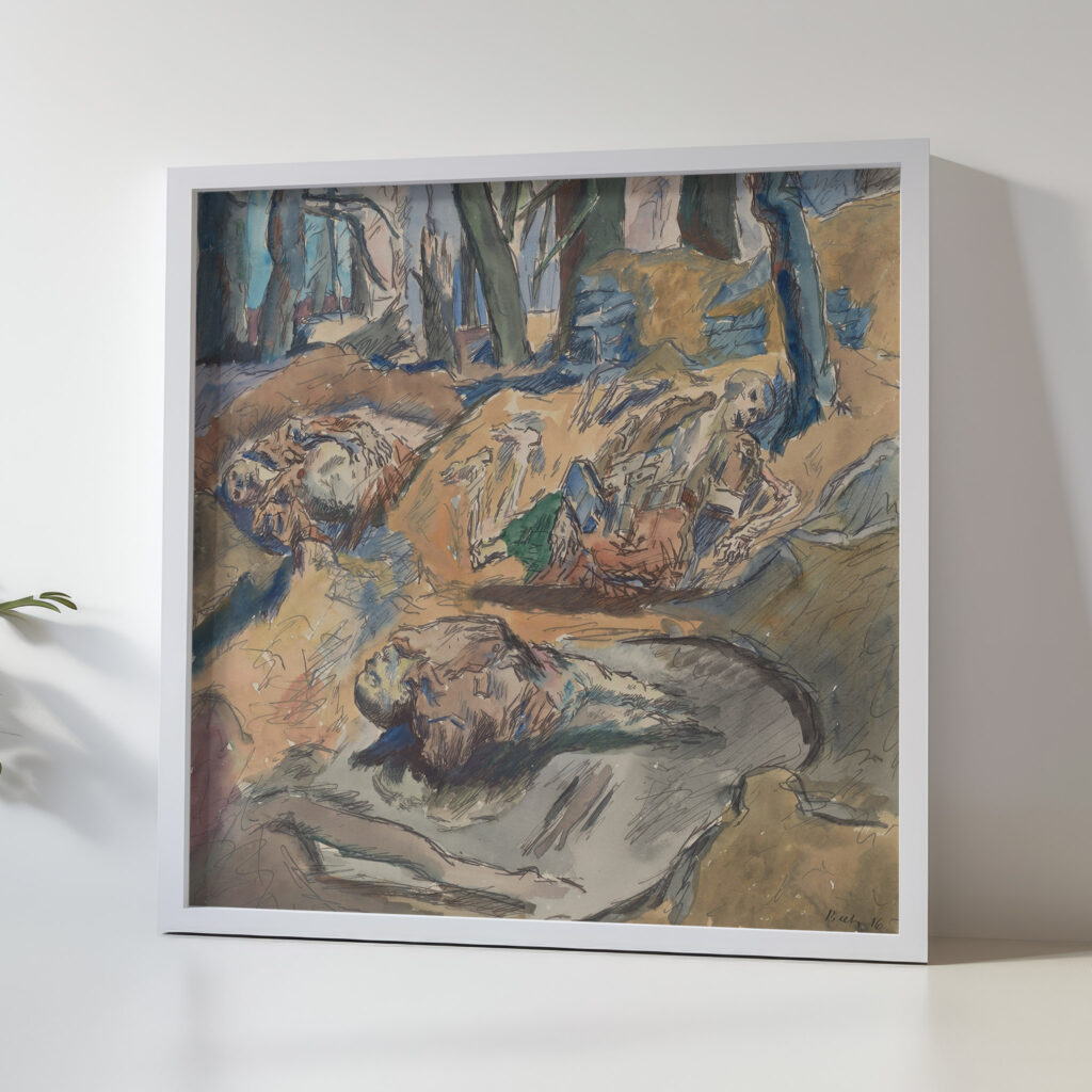 Dead Scottish Soldiers on the Battlefield near Ypres 1916 Rene Beeh 5 mockup