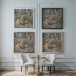 Dead Scottish Soldiers on the Battlefield near Ypres 1916 Rene Beeh framed posters mockup