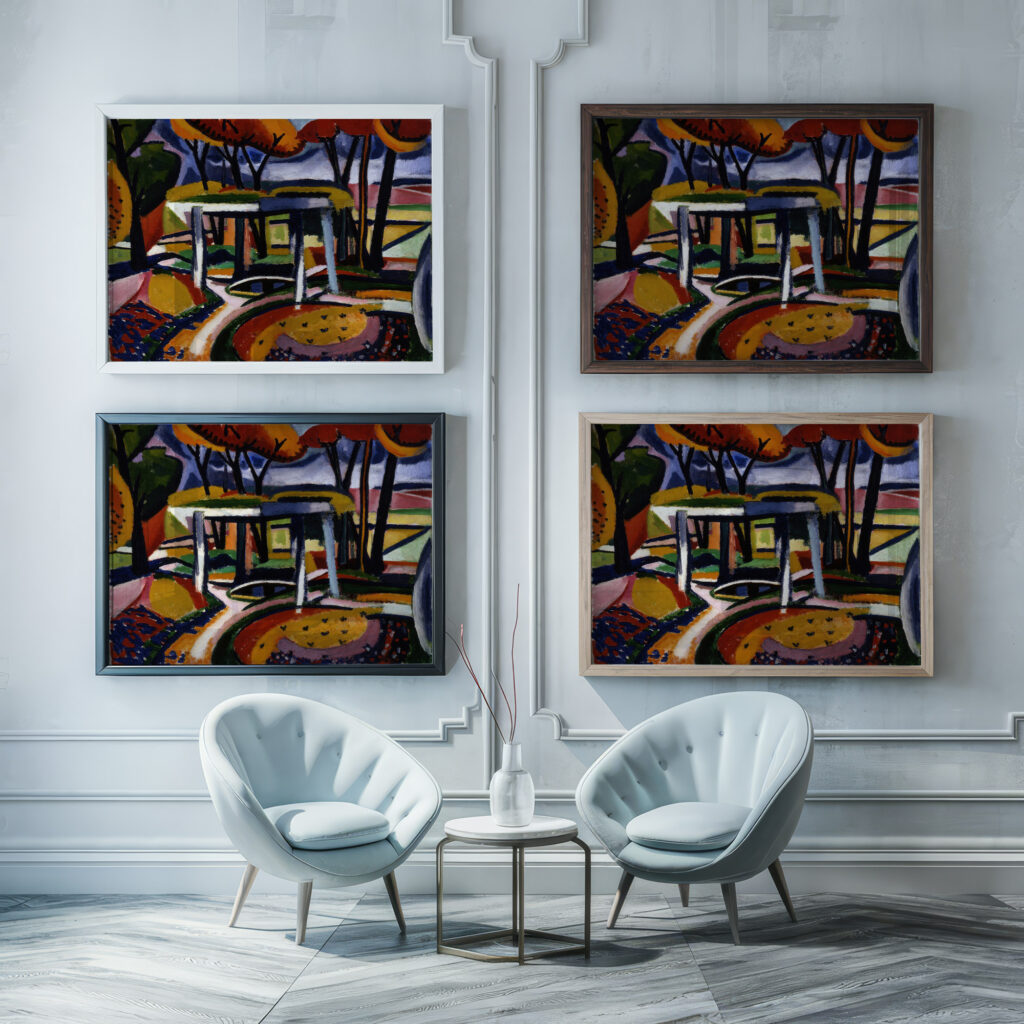 Decor Slav ca. 1915 Henry Lyman Sayen framed posters mockup