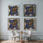 Decorated Initial ‘L with Flowers from a Choir Book 1300–1399 Unknown framed posters mockup