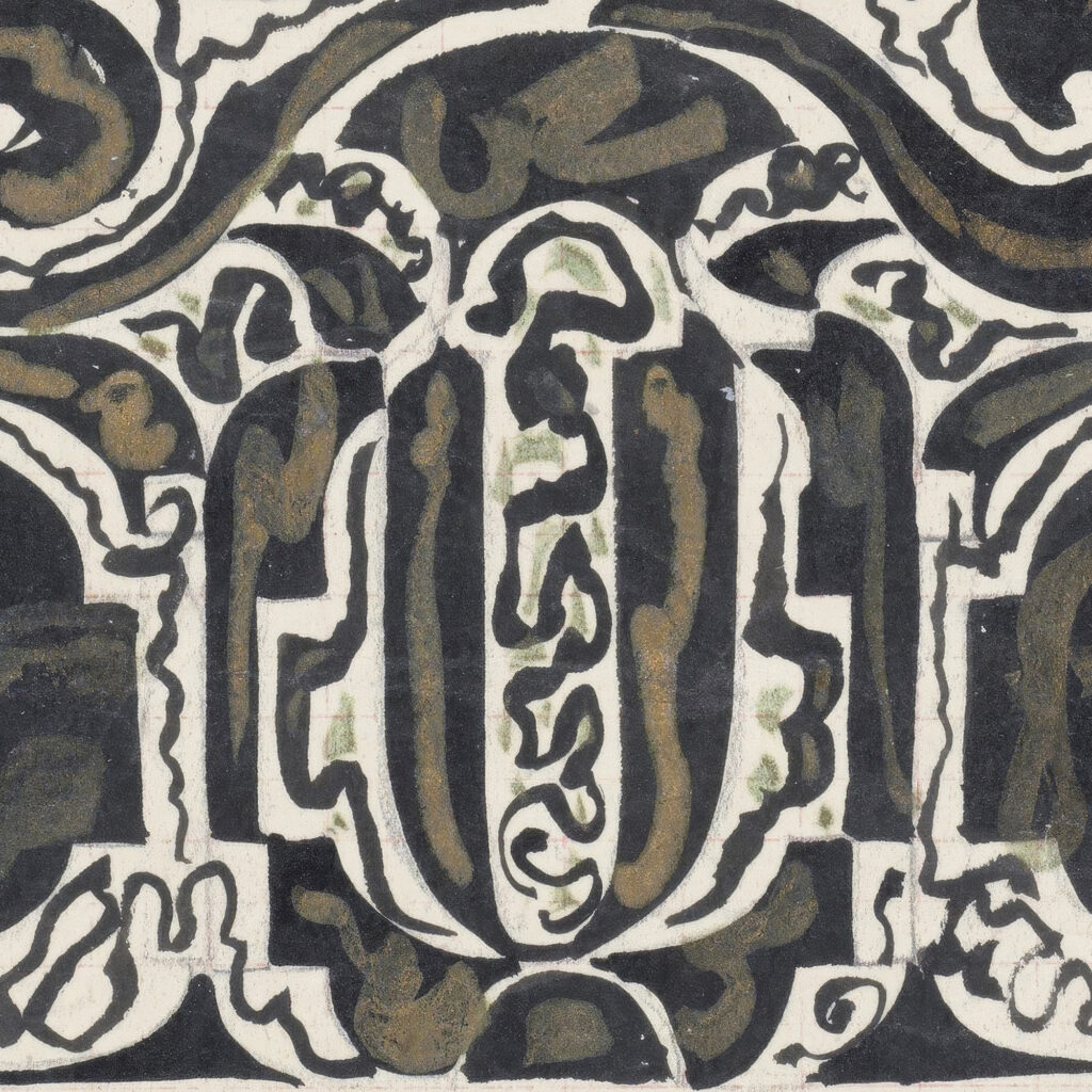 Decoratief ontwerp 1874 Carel Adolph Lion Cachet 3 8 mockup