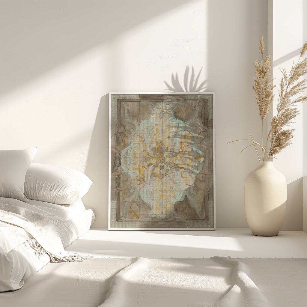 Decoratief ontwerp 1874 Carel Adolph Lion Cachet 8 4 mockup