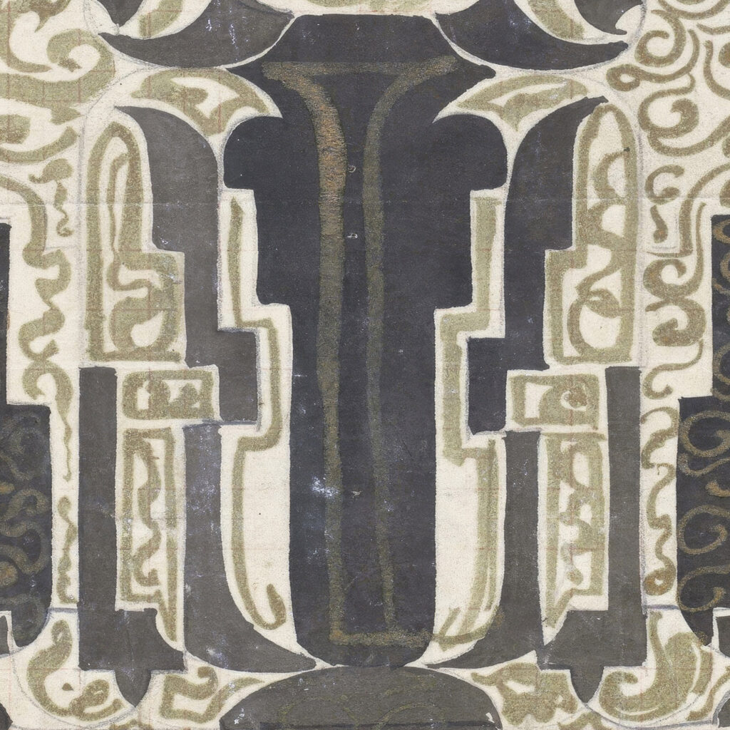 Decoratief ontwerp 1874 Carel Adolph Lion Cachet 8 mockup
