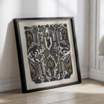 Decoratief ontwerp en schets van het front timpaan van het Koninklijk Paleis te Amsterdam 1874 Carel Adolph Lion Cachet 4 mockup