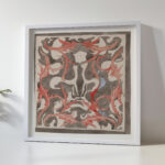 Decoratief ontwerp met diermotieven 1874 Carel Adolph Lion Cachet 5 mockup