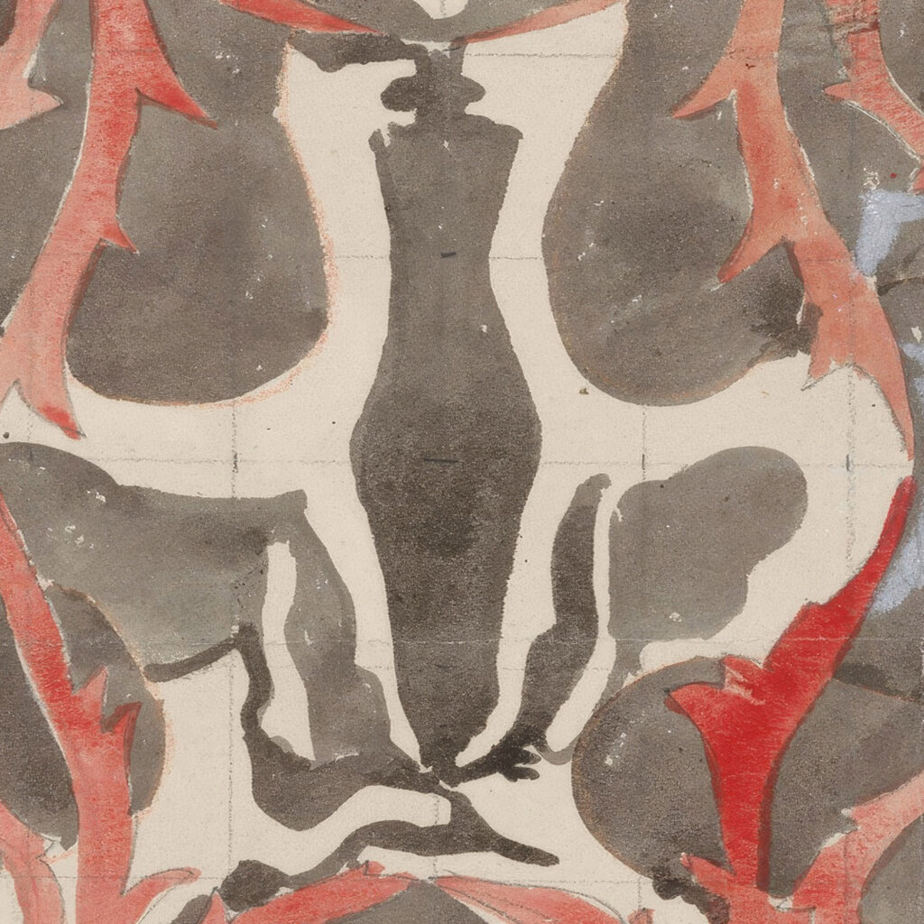 Decoratief ontwerp met diermotieven 1874 Carel Adolph Lion Cachet 8 mockup