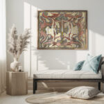 Decoratief ontwerp met opstaande degen 1874 Carel Adolph Lion Cachet 5 mockup