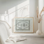 Decoratieontwerp in grijs en wit 1874 Carel Adolph Lion Cachet 4 mockup