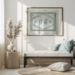 Decoratieontwerp in grijs en wit 1874 Carel Adolph Lion Cachet 5 mockup