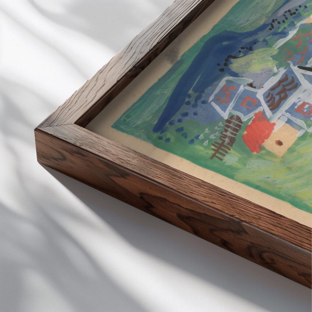 Dedincanka 1937–1938 Mikulas Galanda close up dark wood mockup