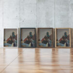 Dedinske chalupy 1940–1944 Jan Novak framed posters mockup