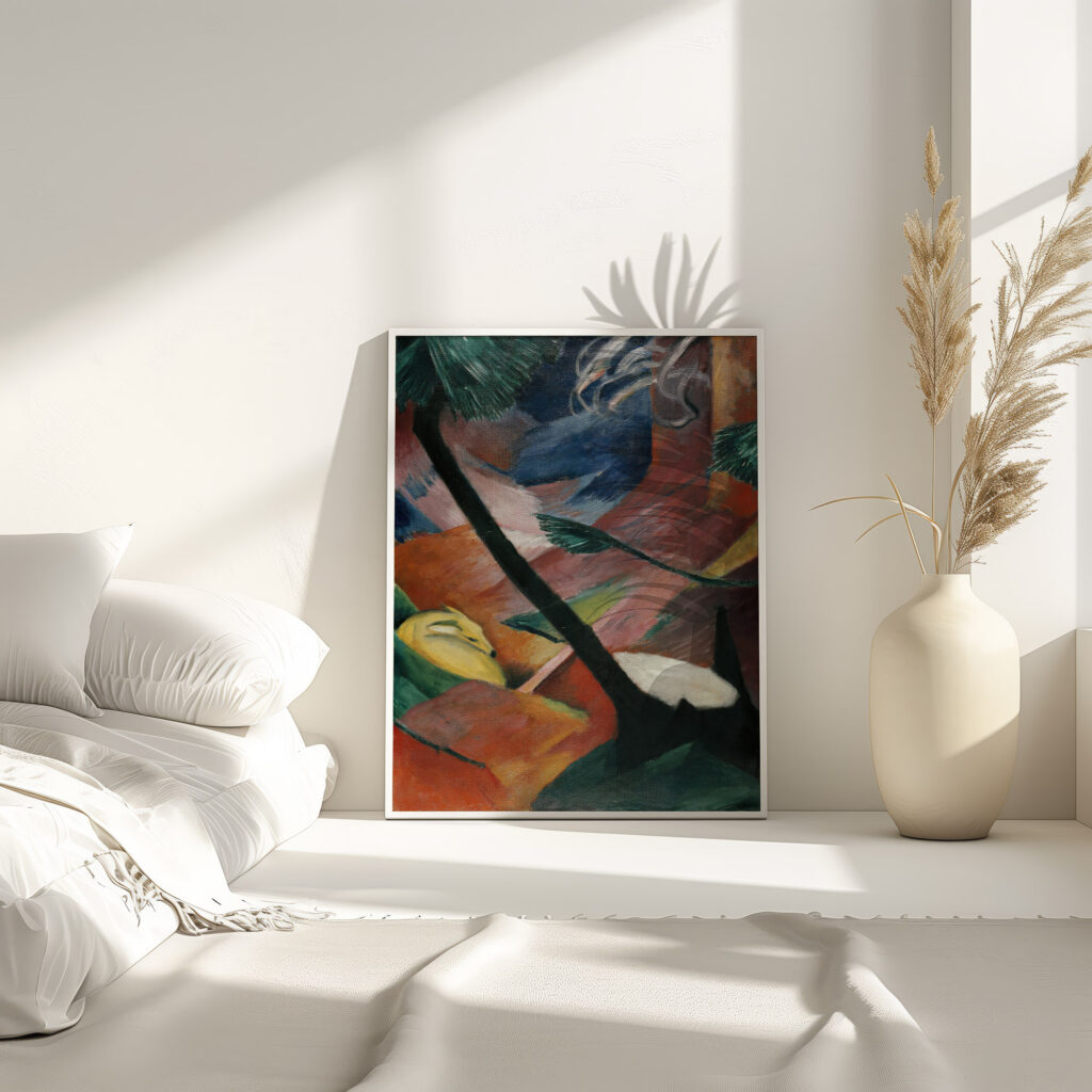 Deer in the Forest II 1912 Franz Marc 4 mockup