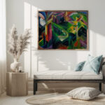 Deer in the monastery garden 1912 Franz Marc 5 mockup