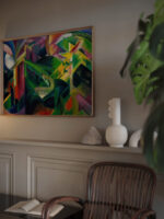 Deer in the monastery garden 1912 Franz Marc video mockup