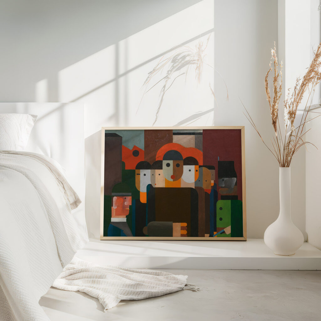 Demonstration 1925 Franz Wilhelm Seiwert 4 mockup