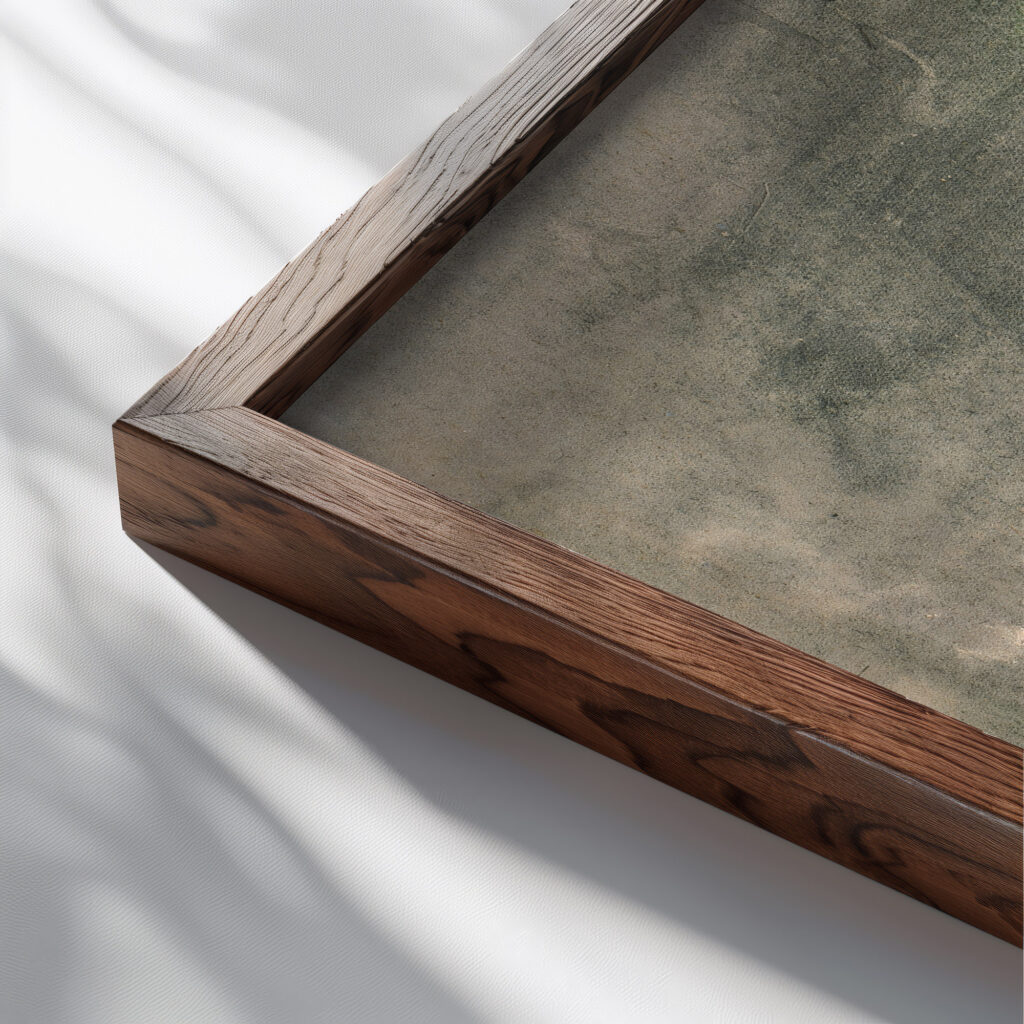 Den druknede 1905 – 1906 Karl Isakson close up dark wood mockup