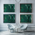 Den drunknade flickan I 1919 Nils Dardel framed posters mockup