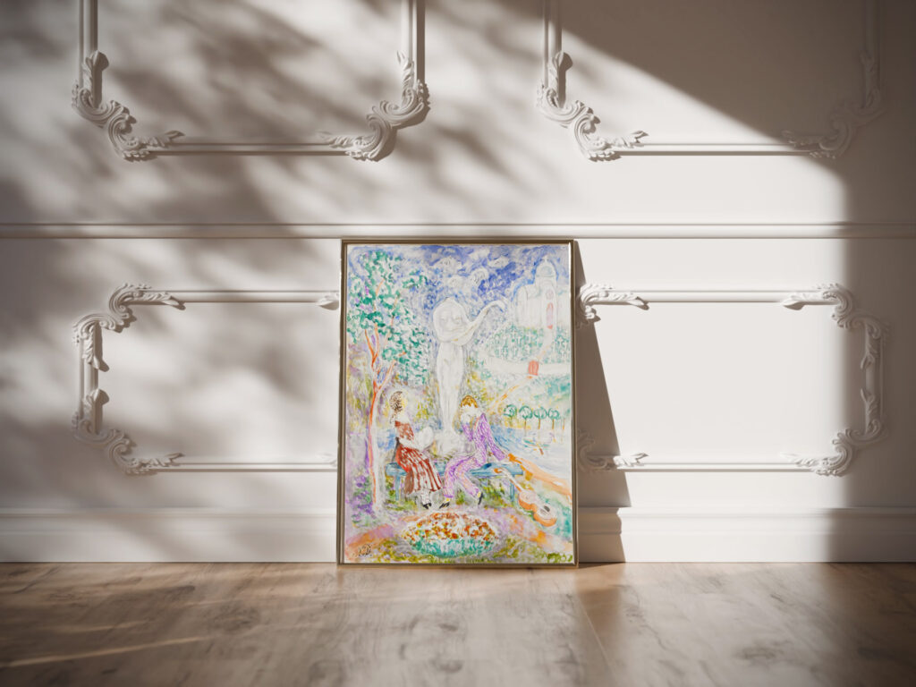 Den sonderslagna statyn 1917 Nils Dardel video mockup