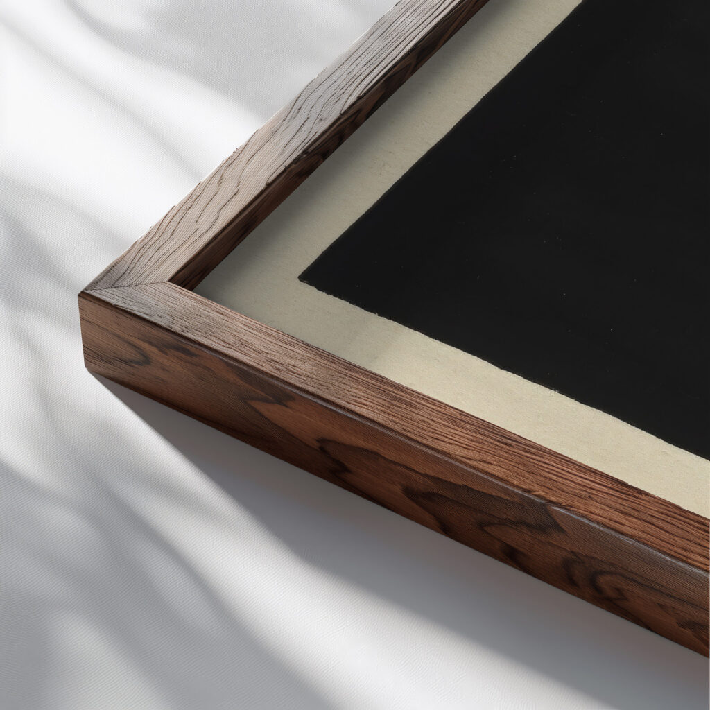 Denkmal 1943 Karl Wiener close up dark wood mockup