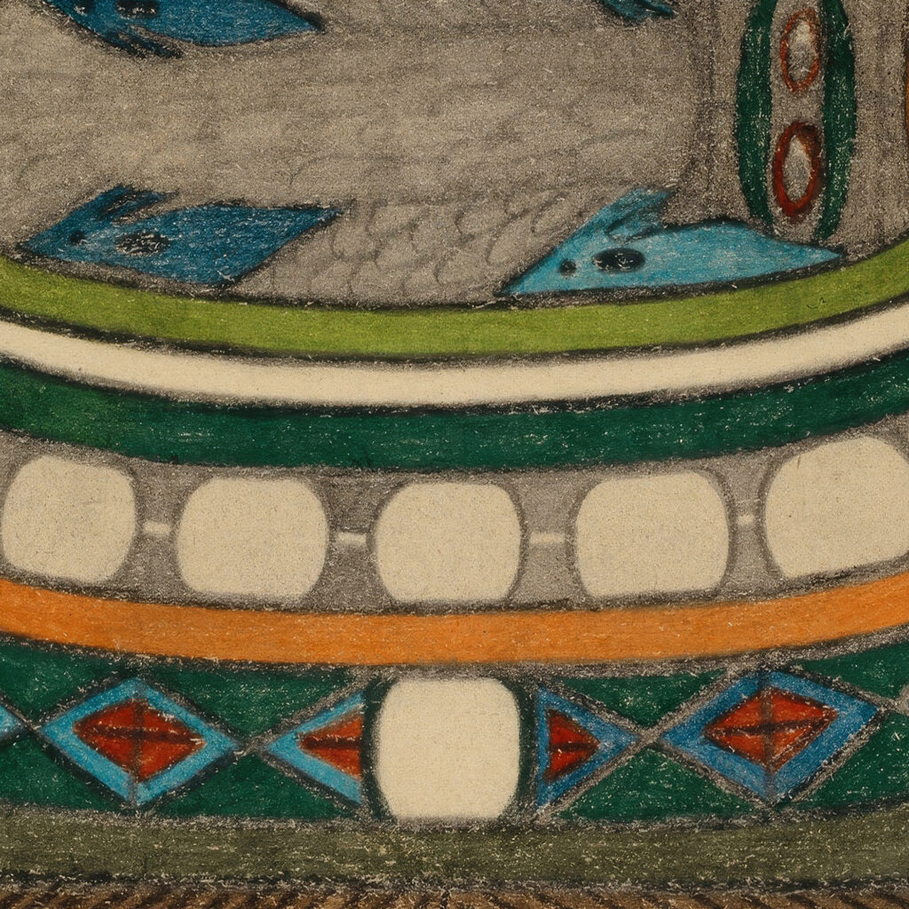 Denkmal und Waappen des RiesenStadtTheils TallerRing in der RiesenStadt Granada 1928 Adolf Wolfli 8 mockup