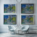 Depiquage au ciel orageux 1946 Raoul Dufy framed posters mockup