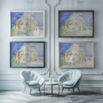 Depiquage au soleil 1943 Raoul Dufy framed posters mockup