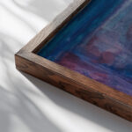 Depression Selbstportrat 1932 Karl Wiener close up dark wood mockup