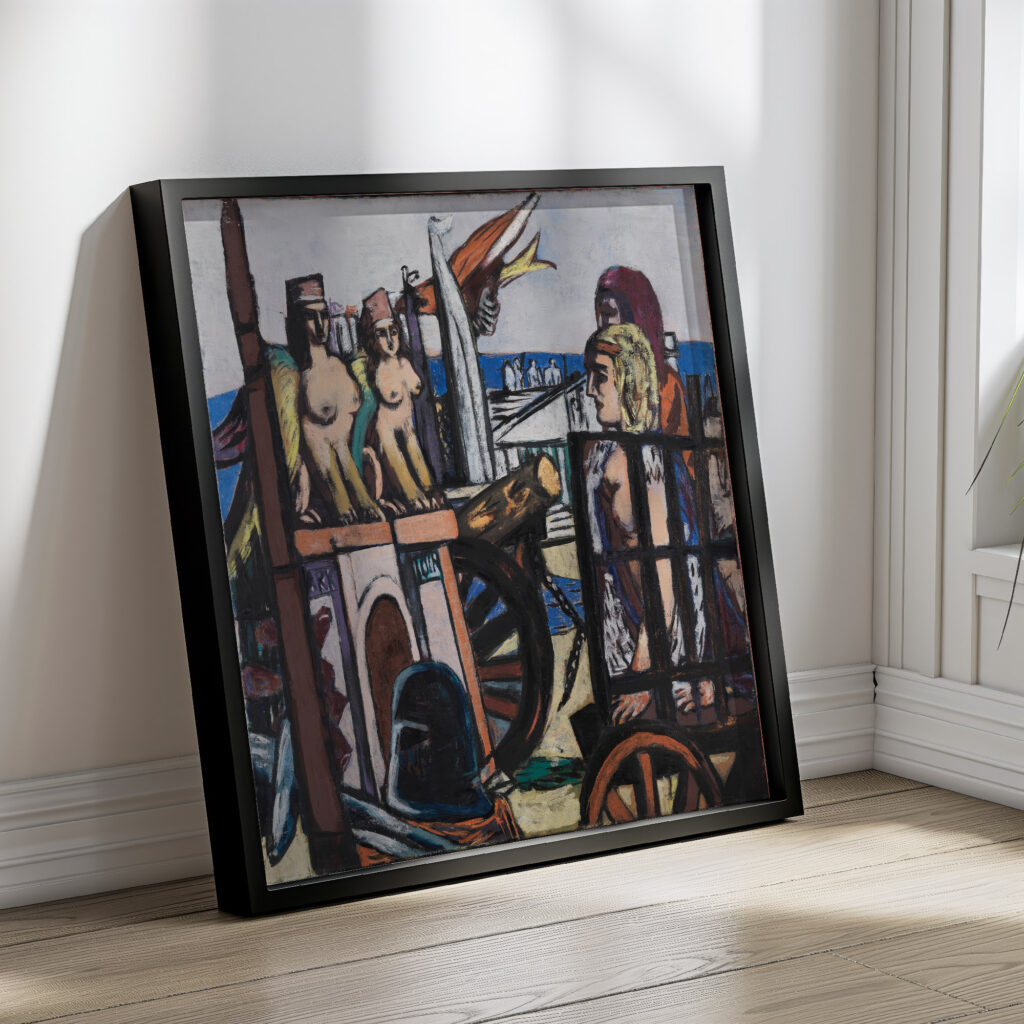 Der Abtransport der Sphinxe 1945 Max Beckmann 4 mockup