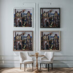 Der Abtransport der Sphinxe 1945 Max Beckmann framed posters mockup