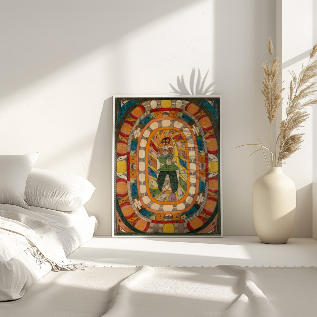 Der Bandaisan Vulkahn und RiesenGletscher in Japan 1920 Adolf Wolfli 4 mockup