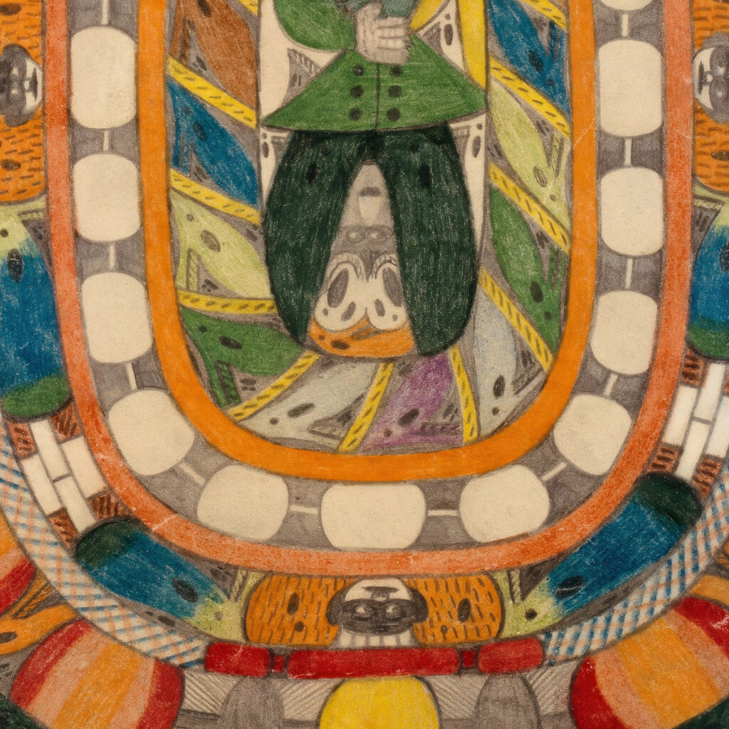 Der Bandaisan Vulkahn und RiesenGletscher in Japan 1920 Adolf Wolfli 8 mockup