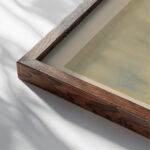 Der Berg Obersteiermark 1943 Karl Wiener close up dark wood mockup