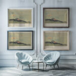 Der Berg Obersteiermark 1943 Karl Wiener framed posters mockup