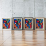 Der Blaue Reiter 1912 Wassily Kandinsky framed posters mockup