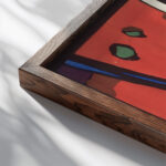 Der Blaue Reiter The Blue Rider 1912 Wassily Kandinsky close up dark wood mockup