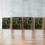 Der Gartner circa 1929 1930 Franz Wilhelm Seiwert framed posters mockup