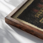 Der Gegenwart gewidmet around 1923 Karl Wiener close up dark wood mockup