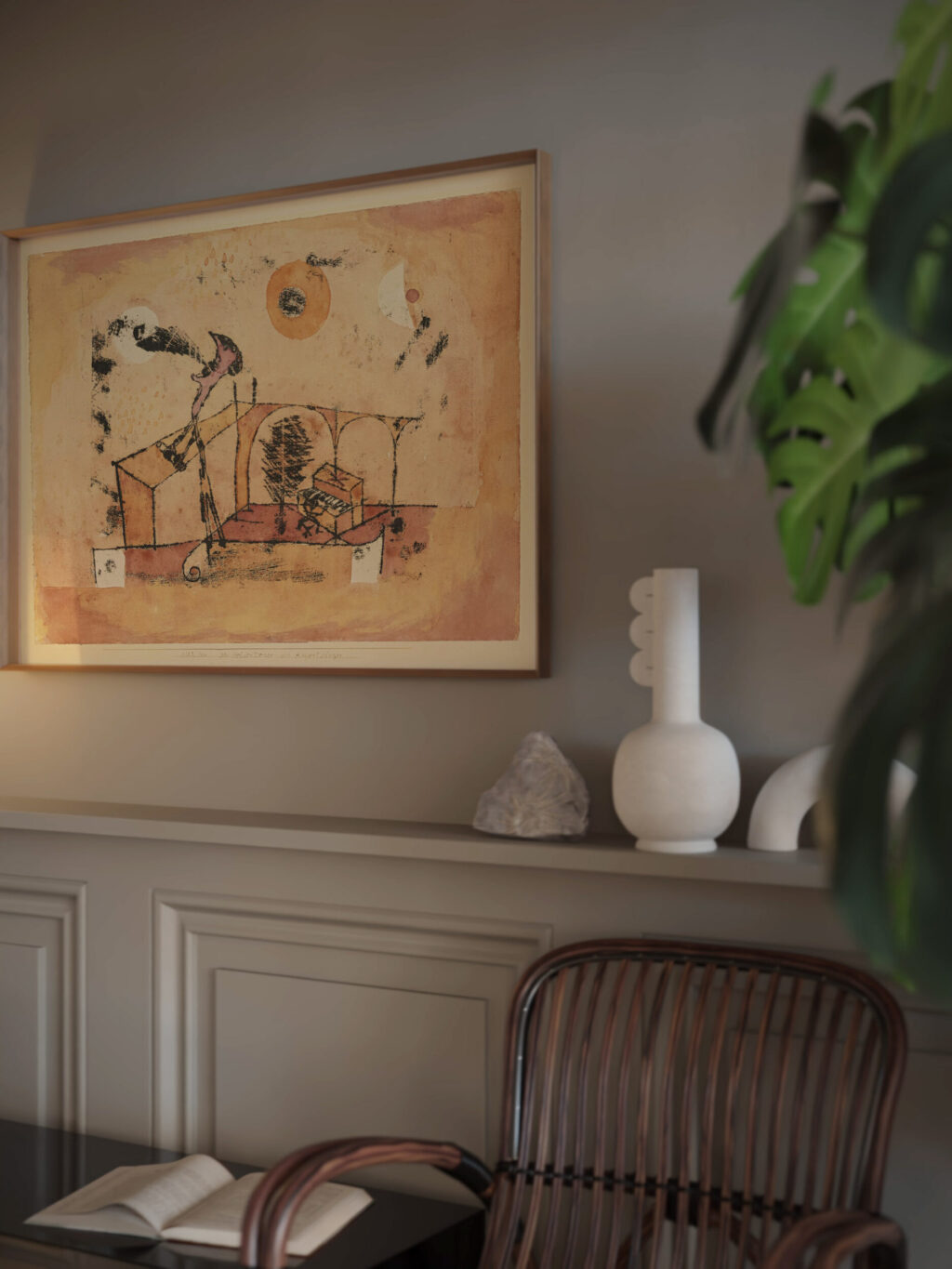 Der Heldentenor als Konzertsanger The Heroic Tenor as a Concert Singer 1922 Paul Klee video mockup