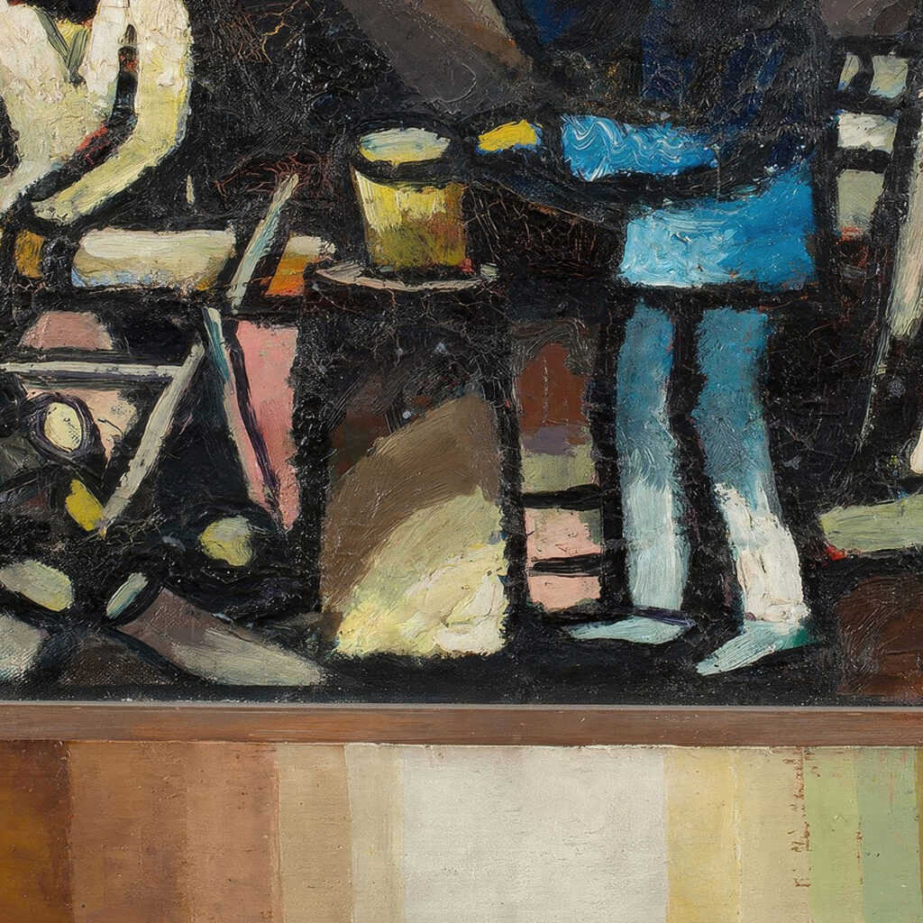 Der Holzarbeiter Zyklus Arbeit Circa 1920 Arthur Segal 8 mockup