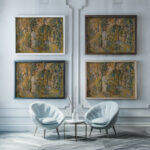 Der Konig erblickt das Madchen 1910 Eugen von Kahler framed posters mockup