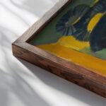 Der Maler Selbstbildnis 1920 Ernst Ludwig Kirchner close up dark wood mockup